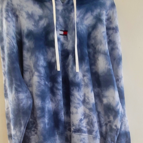 NWT TOMMY HILFIGER SPORTPLUS TIE-DYE FLEECE HOODIE - Picture 3 of 7